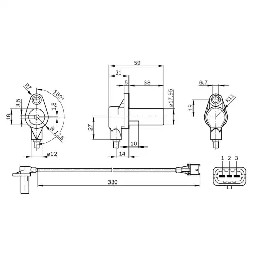 BOSCH Krank Mil Sensörü 0261210248