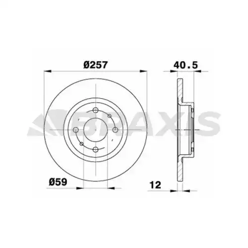 BRAXIS Ön Fren Diski AE0012
