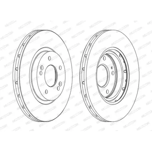 FERODO Ön Fren Diski Havalı (294 5) DDF1292C