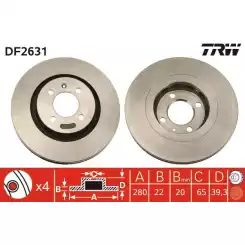 TRW Ön Fren Diski DF2631