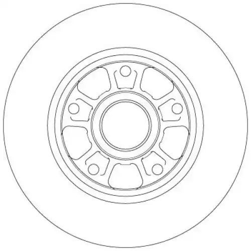 TRW Arka Fren Diski Rulmansız DF6182