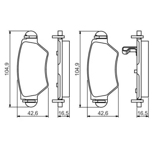 BOSCH Arka Fren Balatası Tk 0986495250