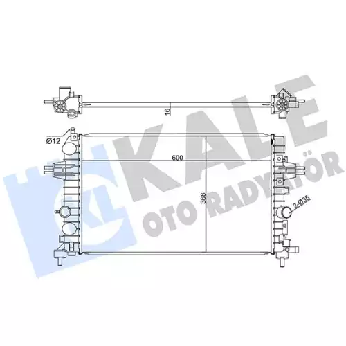 KALE Motor Su Radyatörü 371200