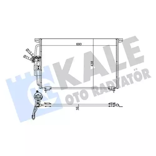 KALE Klima Radyatörü Kondanser 345810