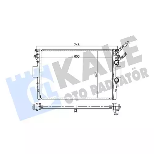 KALE Motor Su Radyatörü 342230