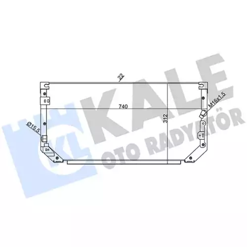 KALE Klima Radyatörü Kondanser 342465
