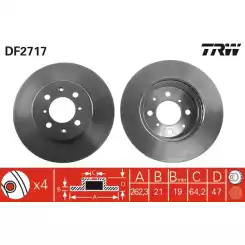 TRW Ön Fren Diski Havalı 262.4.mm DF2717