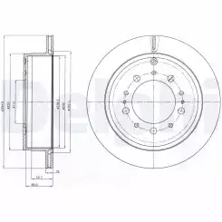 DELPHI Arka Fren Diski Tk BG4275