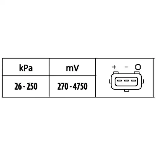 HELLA Emme Manifold Basınç Sensörü 6PP009400561