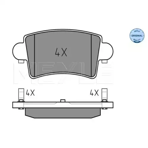 MEYLE Arka Fren Balatası 025 236 6916