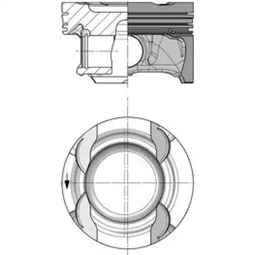 KOLBENSCHMIDT Motor Piston 83.00mm 40853600