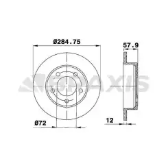 BRAXIS Arka Fren Diski AE0594