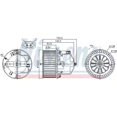 NISSENS Kalorifer Fan Motoru 87761