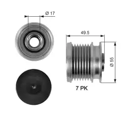 GATES Alternatör Kasnağı OAP7086