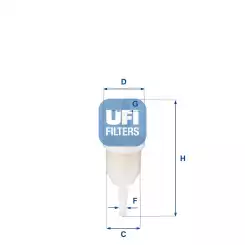 UFI Benzin Filtre 31.009.00