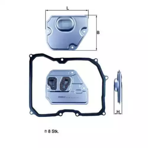 MAHLE Otomatik Şanzıman yağ filtresi HX169KIT