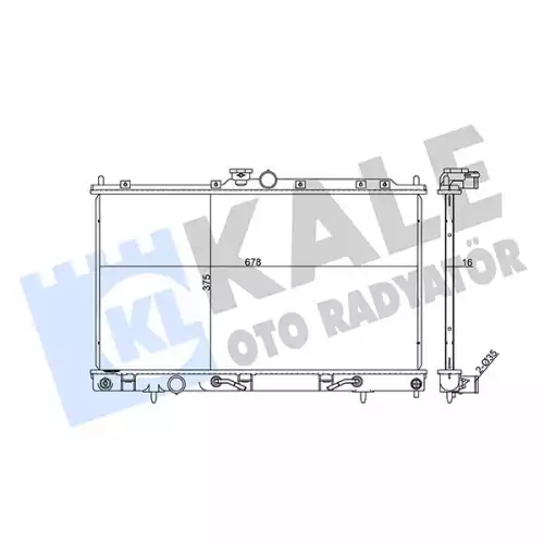 KALE Motor Su Radyatörü 374000