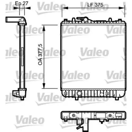 VALEO Motor Su Radyatörü 734330