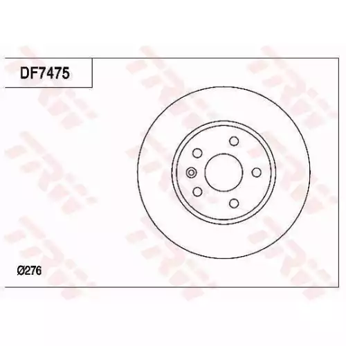 TRW Ön Fren Diski Havalı 276.5mm DF7475