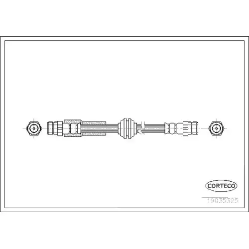 CORTECO Fren Hortumu Arka 500mm 19035325