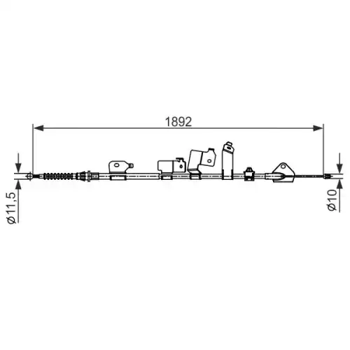 BOSCH El Fren Teli Arka Sol 1987482439