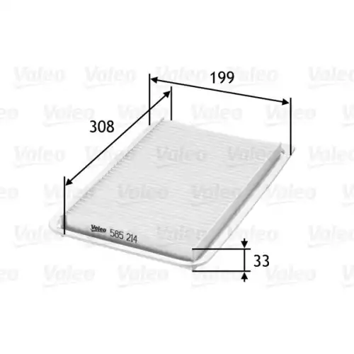 VALEO Hava Filtre 585214