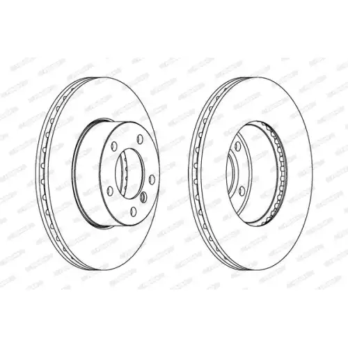 FERODO Ön Fren Diski Havalandırmalı 300Mm DDF1536