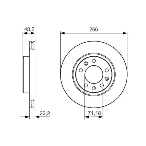 BOSCH Fren Diski Ön Adet 0986479C34