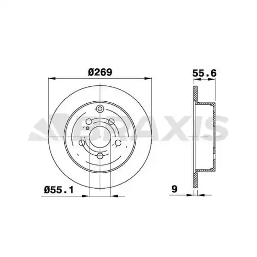 BRAXIS Arka Fren Diski AE0380