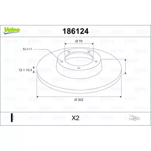 VALEO Ön Fren Diski 186124