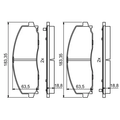 BOSCH Ön Fren Balatası Tk 0986494769