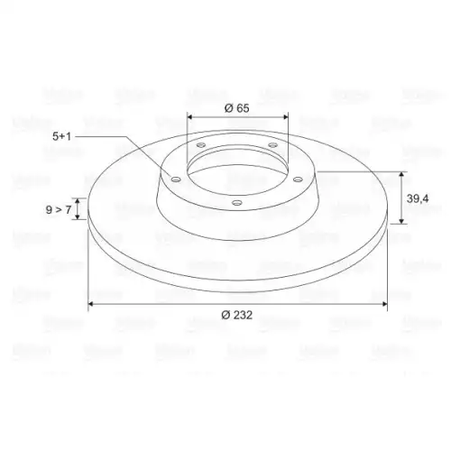 VALEO Arka Fren Diski 186597