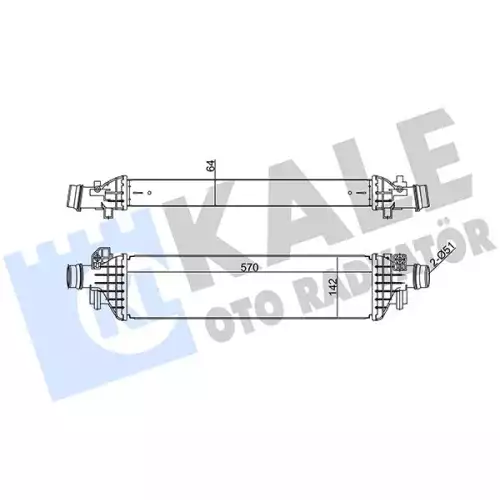 KALE Turbo Radyatörü İntercooler Otomatik 345070