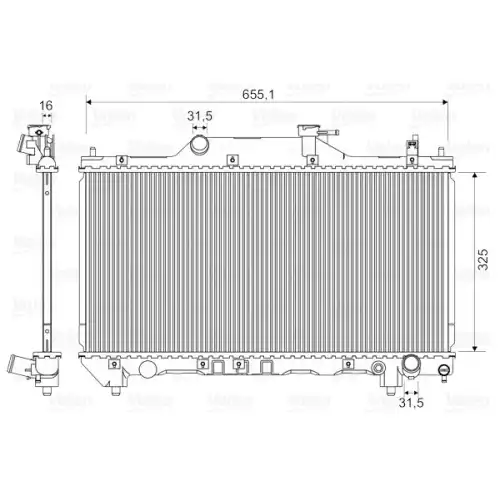 VALEO Motor Su Radyatörü 734401