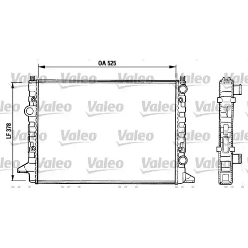 VALEO Motor Su Radyatörü 731007