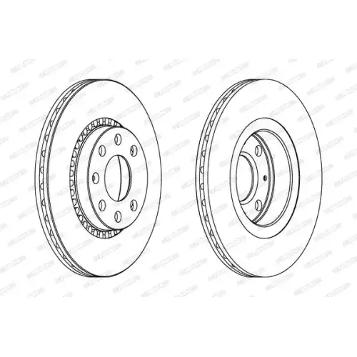 FERODO Ön Fren Diski Havalı 256mm DDF328C