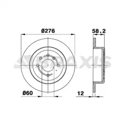 BRAXIS Arka Fren Diski AE0646