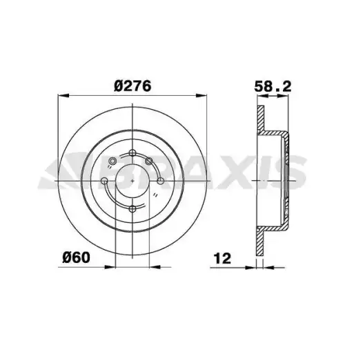 BRAXIS Arka Fren Diski AE0646