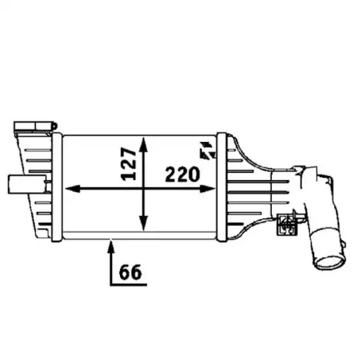 MAHLE Turbo İntercool radyatörü CI55000P