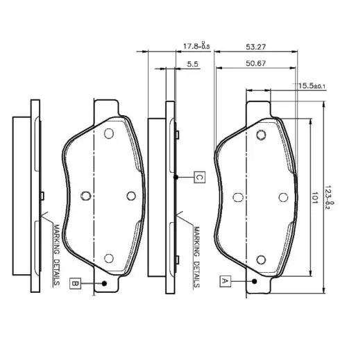 BOSCH Ön Fren Balatası Tk 0986TB2835