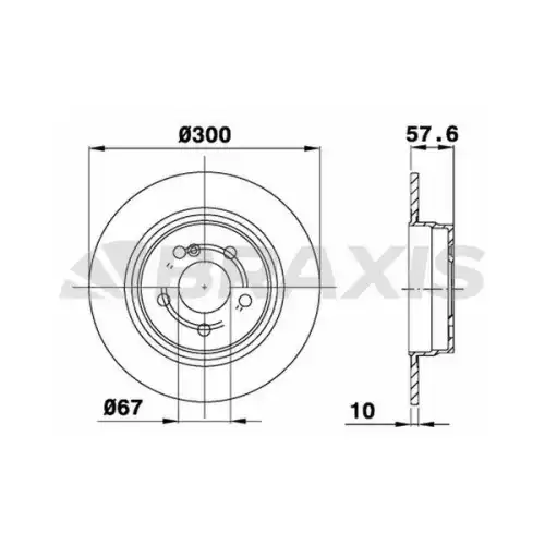 BRAXIS Arka Fren Diski AE0211