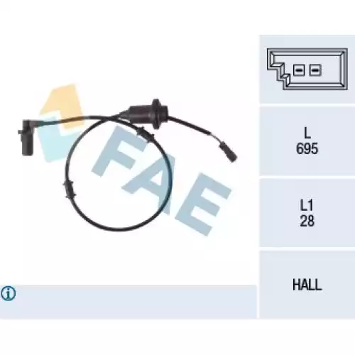 FAE Abs Sensörü Arka Sol FAE 78108