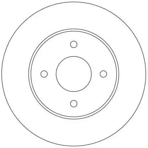 TRW Arka Fren Diski Düz DF4240