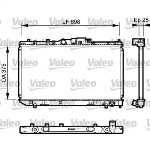 VALEO Motor Su Radyatörü 735075