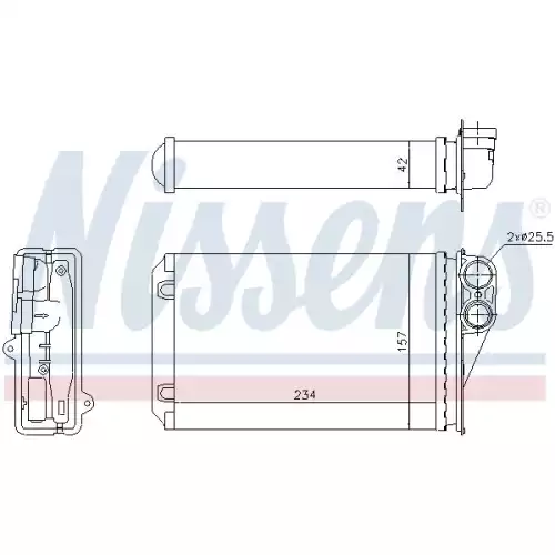 NISSENS Kalorifer Radyatörü 234x157x42 72946