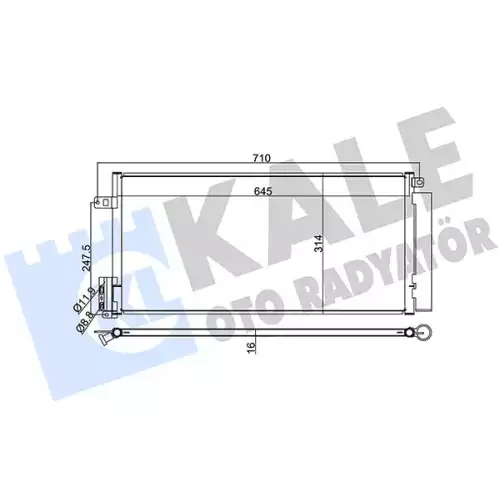 KALE Klima Radyatörü Kondanser 389100
