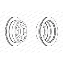 FERODO Arka Fren Diski Düz (329 5) DDF1597