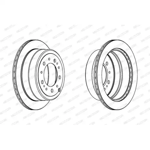 FERODO Arka Fren Diski Düz (329 5) DDF1597