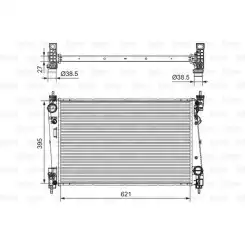 VALEO Motor Su Radyatörü 701655