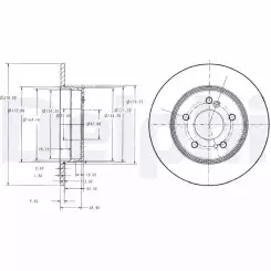 DELPHI Fren Diski Arka Takım BG3326C